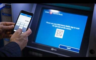 Withdraw cash from bank ATM without a bank card but just your PHONE